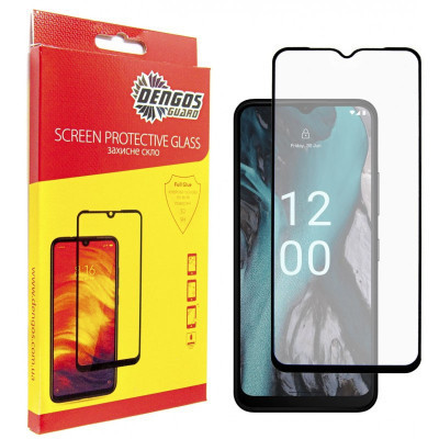 Скло захисне Dengos Full Glue Nokia C22 (black) (TGFG-305) Вінниця - фото 1