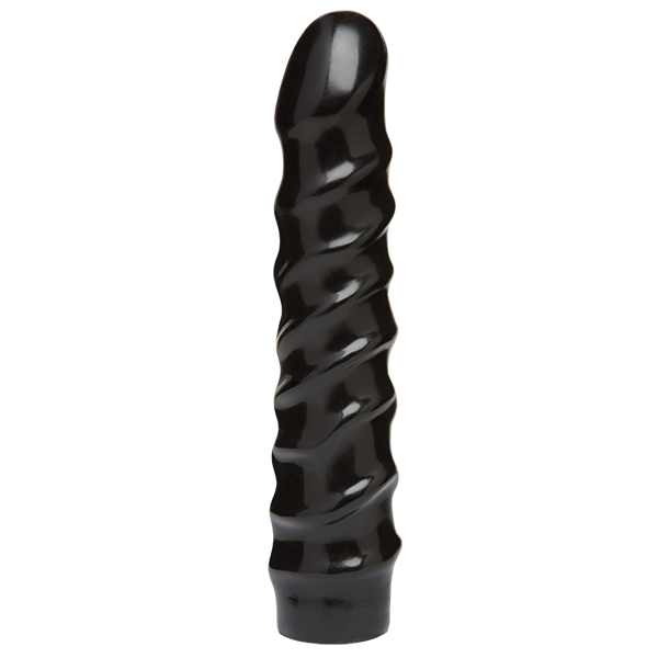Дилдо Doc Johnson CodeBlack - 8 Inch Raging Vac-U-Lock со стимулирующим рельефом, диаметр 3,8см Sex Aura Киев - изображение 2