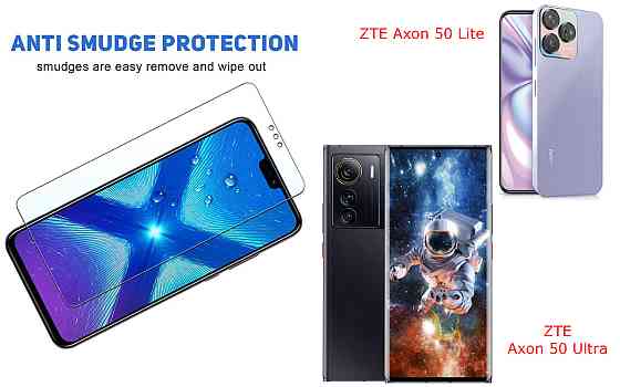 Защитное стекло NeoGlass для ZTE Axon 50 Lite, ZTE Axon 50 Ultra – ультрапрозрачное и устойчивое Киев