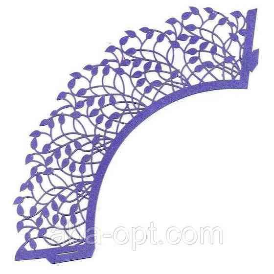 0383 Накладка паперова декоративна ажурна для маффінів різних кольорів (уп 20 шт) Одеса