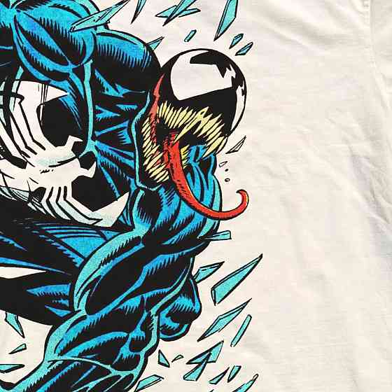 Футболка чоловіча з принтом аніме Аніме Веном Сймбіоте Віллаін оверсайз (S/M/L) Черний Дніпро