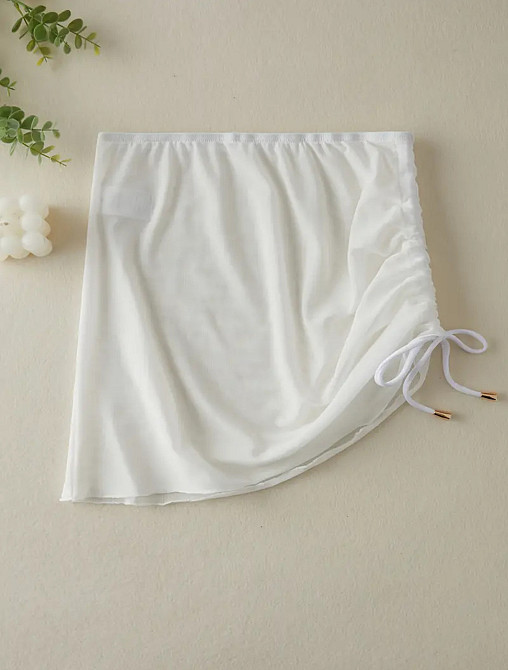 Пляжная юбка в сетку Белый L/XL Харьков - изображение 4