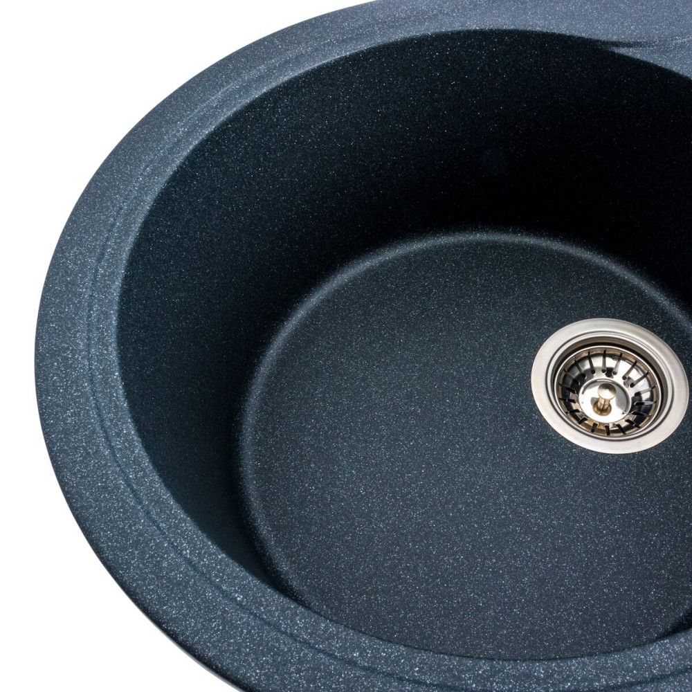 Гранітна мийка для кухні VALESO ONYX 5847 матова Антрацит Коломыя - изображение 5