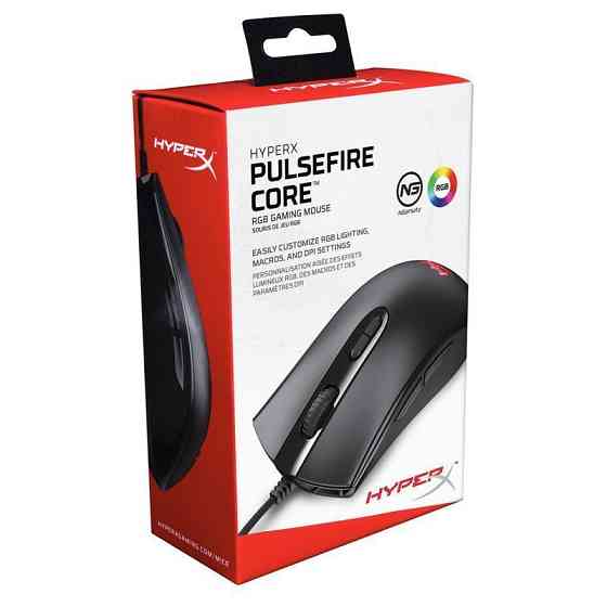 Миша HyperX Pulsefire Core RGB Black (4P4F8AA) USB Чорний Харьков