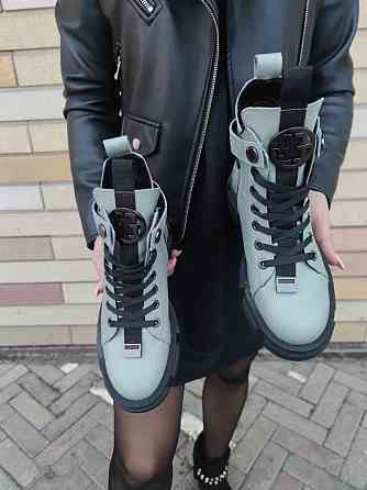 AVALON Черевики жіночі AVALON мятные натуральная кожа зима высота 16 см размер 38-40 (4910) Коломия