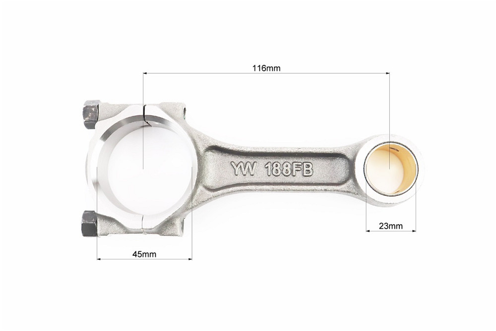 Шатун (D-45mm, d-23mm, L-116mm) 188F Київ - фото 2