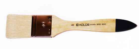 Кисточка щетина флейц Wide 8043 №100 короткая ручка KOLOS Киев