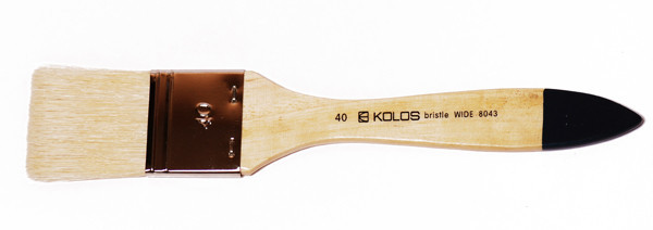 Кисточка щетина флейц Wide 8043 №100 короткая ручка KOLOS Киев - изображение 1