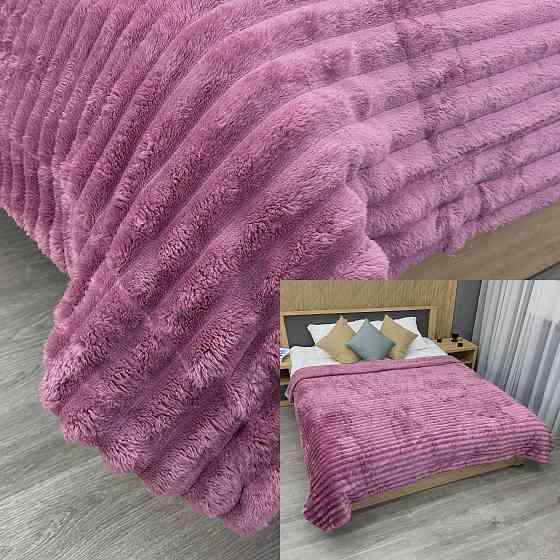 Плед 200х230 см (+-10см) на овчине 