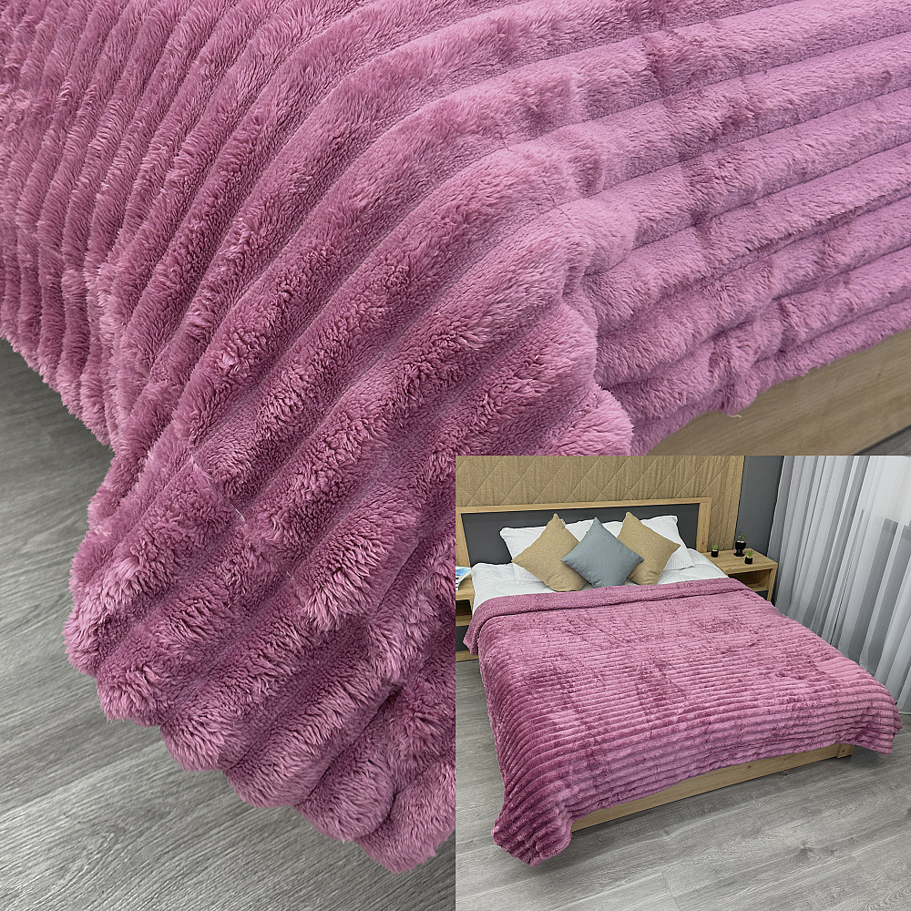 Плед 200х230 см (+-10см) на овчине 