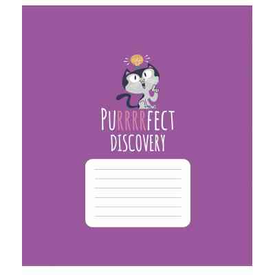 Зошит Школярик Purrrfect cats 24 аркуша лінія (024-3562L) Вінниця
