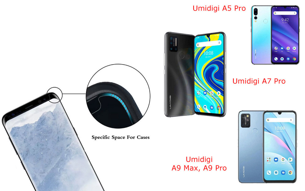 Защитное стекло HyperGlass Pro для Umidigi A5 Pro, A7 Pro, A9 Max, A9 Pro – максимальная чувствительность и Киев - изображение 3