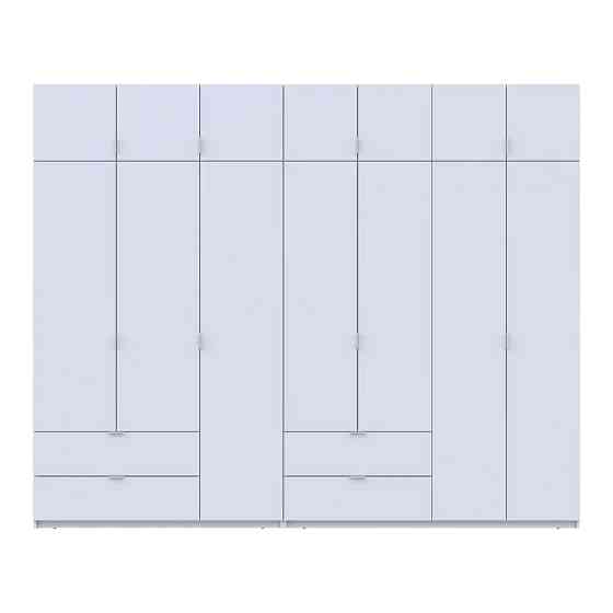 Шафа для одягу Doros Лукас Біла 3+4 ДСП 295х50х240 DRS-011687 (42005122) Львів