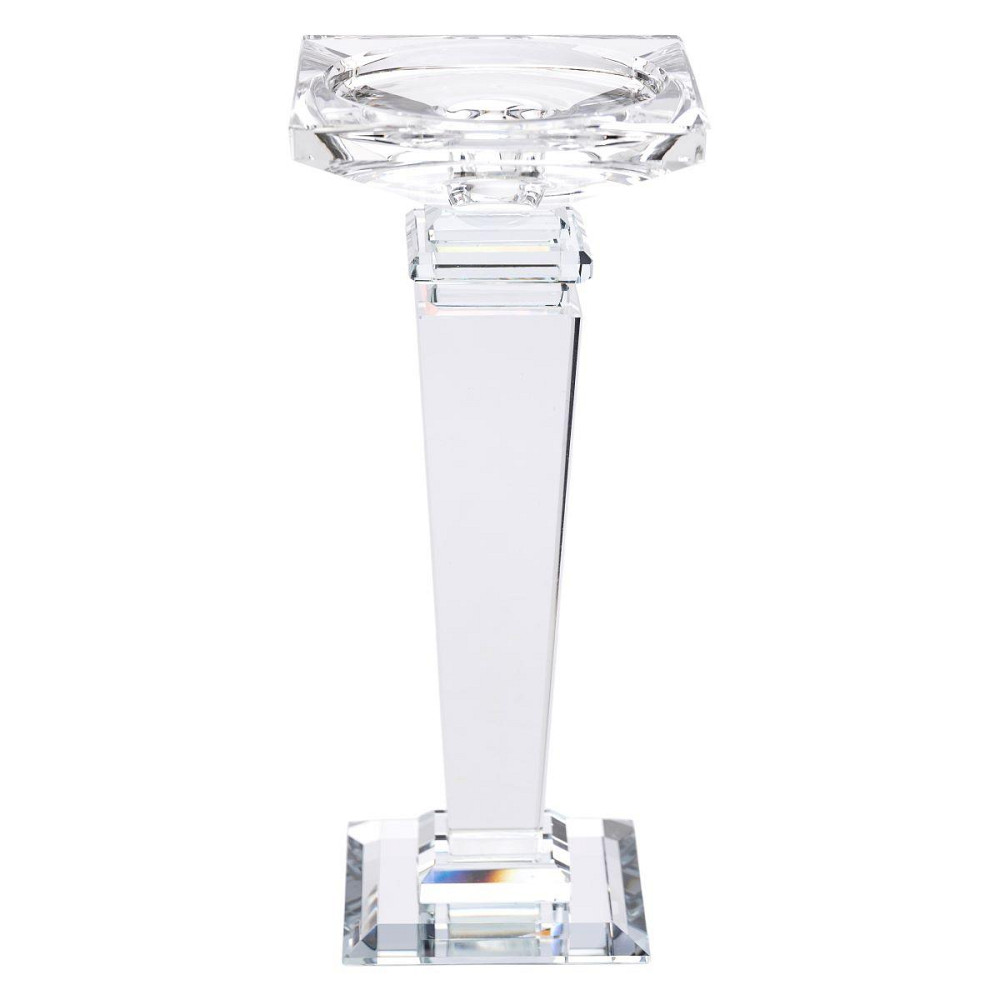 Стеклянный подсвечник на высокой ножке 22.5 см Киев - изображение 3