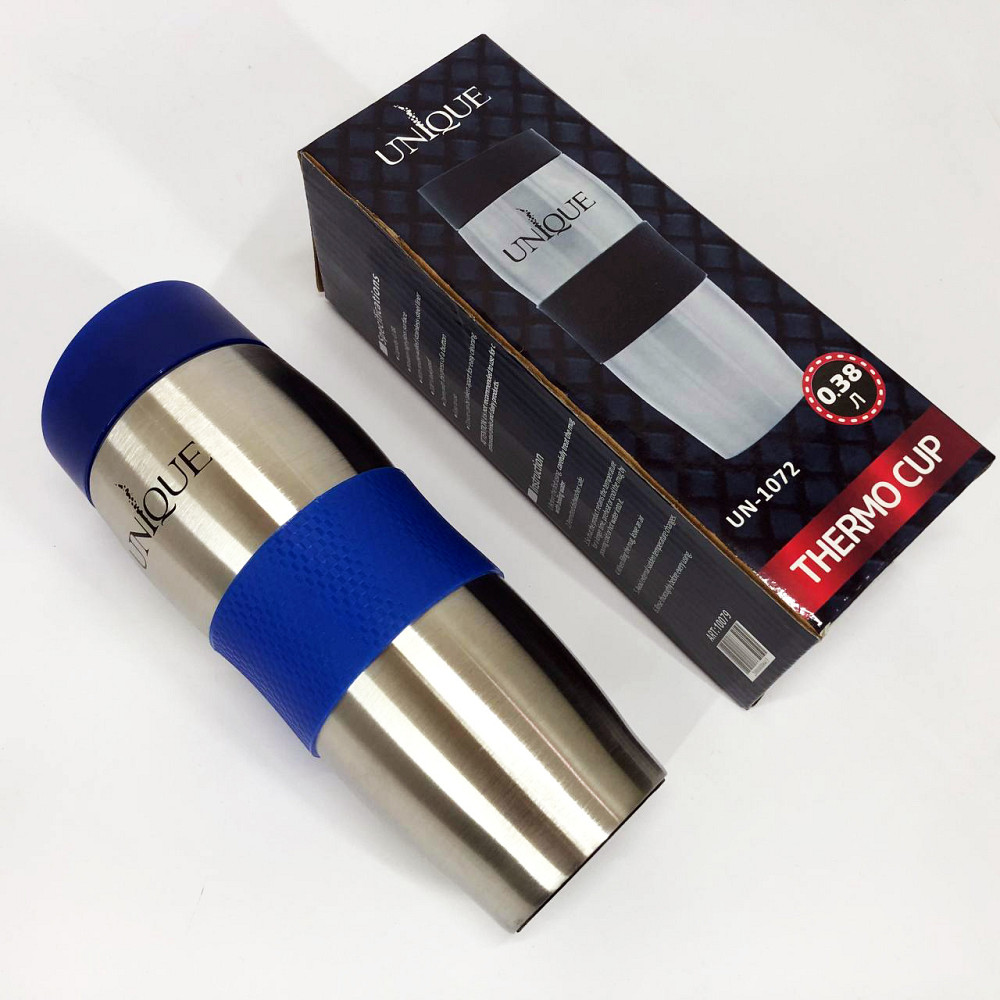 Хороший качественный термос UNIQUE UN-1072 0.38 л, Термофляга для напитков, Стильный компактный термос LI-90 Львов - изображение 10