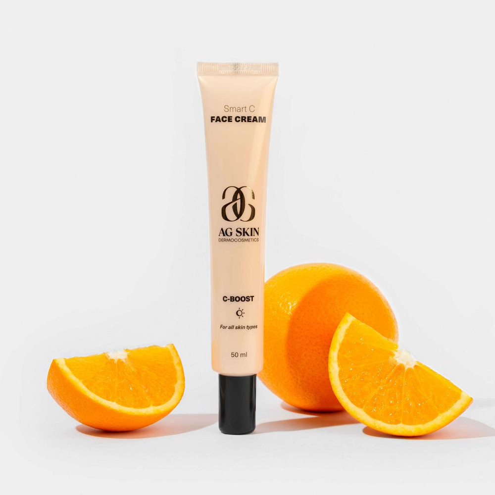 Увлажняющий крем с витамином C для сияния кожи Smart C face cream AG SKIN 50 мл Днепр - изображение 3