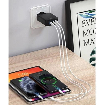 Зарядное устройство Media-Tech 2xUSB-C PD 65W USB QC 3.0 black (MT6252) Винница - изображение 4