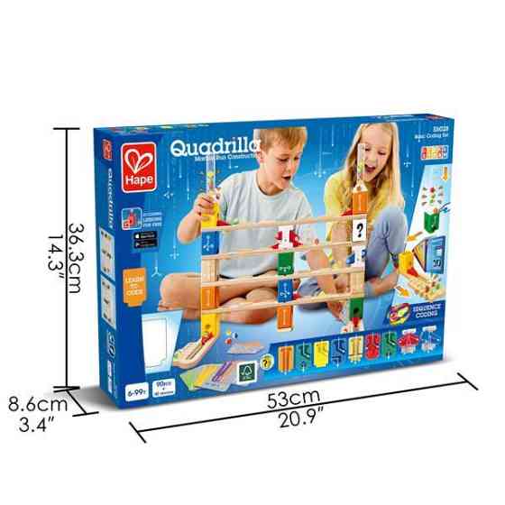 Конструктор-лабіринт Hape Quadrilla Програмування основи 130 ел. (E6028) Харків