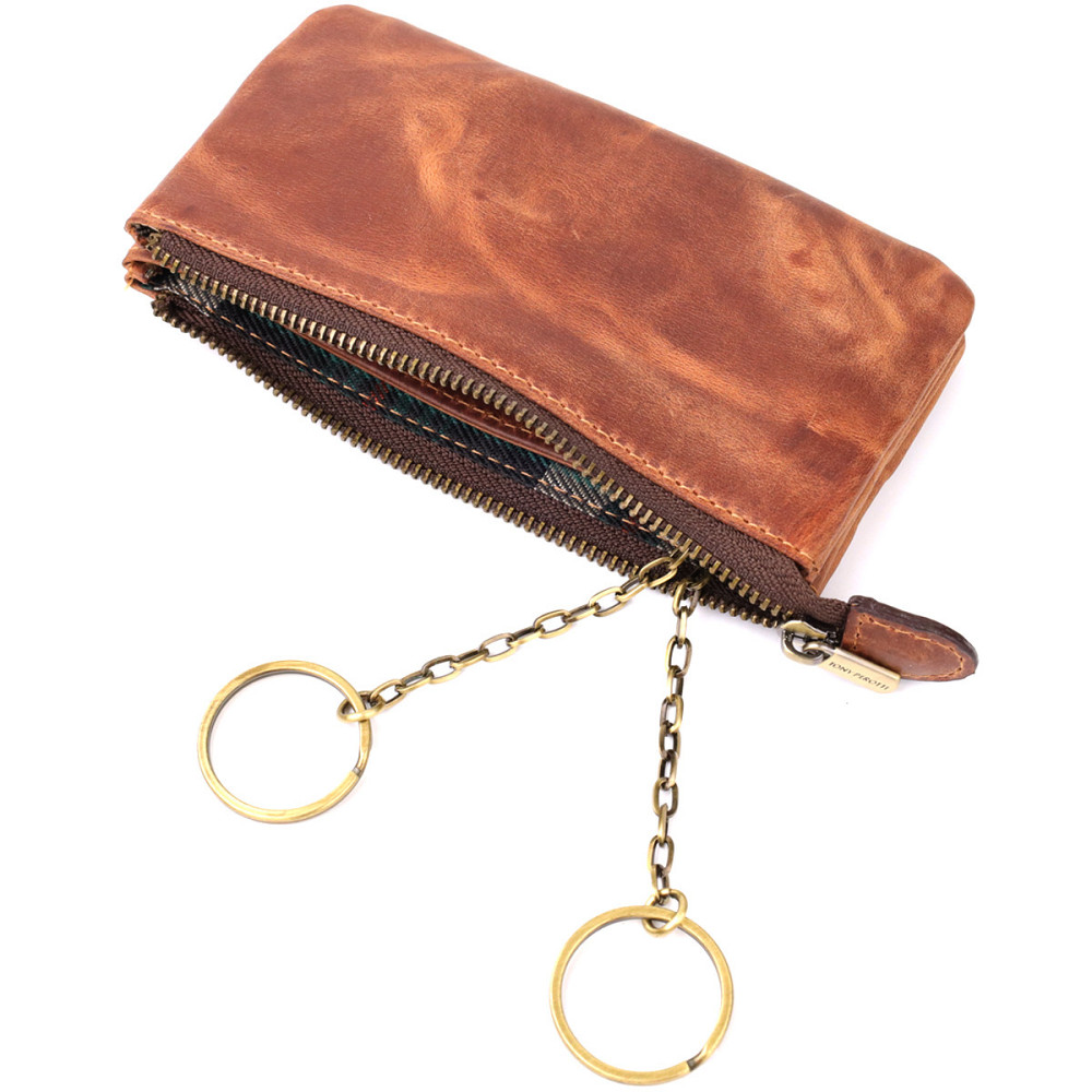 Практична ключниця на два відділення з матової натуральної шкіри Tony Perotti 20837_1 (3350 whisky) Світло-коричневий Київ - фото 8