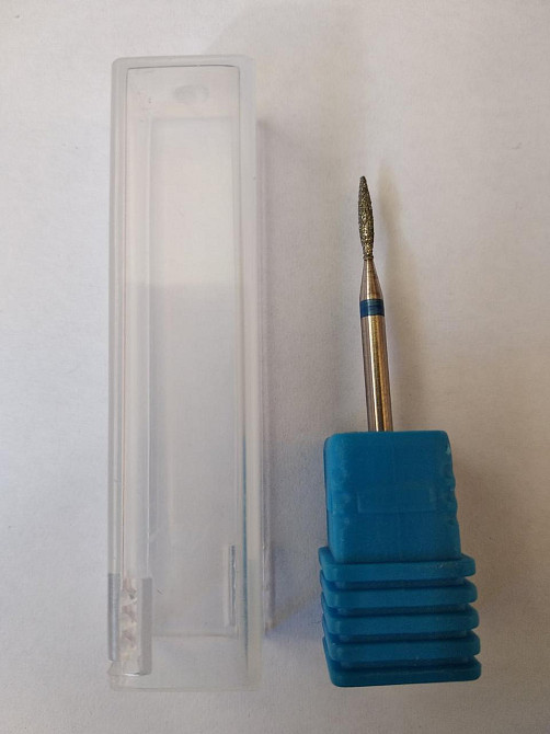 Борфреза алмазная тип H 1x8x2,35 плямя (синяя линия) Полтава - изображение 1