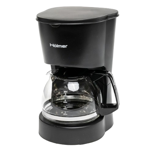 Кавоварка електрична крапельна 600W 600мл чорний HCD-012 Holmer Житомир - фото 1