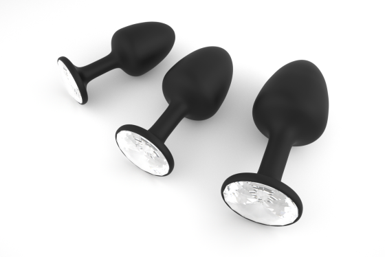 Анальна пробка Dorcel Geisha Plug Diamond L з кулькою всередині, створює вібрації, макс. діаметр 4см Sex Aura Київ