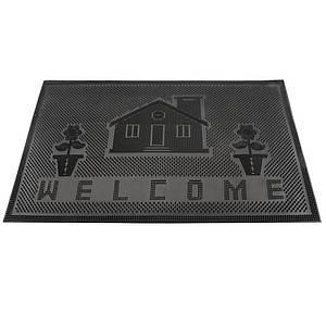 Килимок гумовий чорний 45*75*5см К18 Харків - фото 4