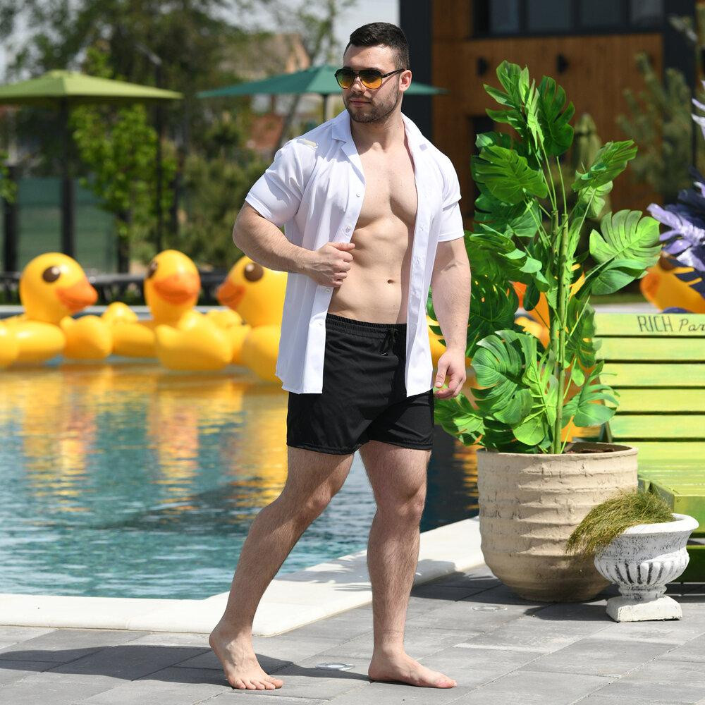 Плавательные шорты мужские темно-синий Pobedov Pool day Киев - изображение 5