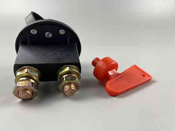 Вимикач маси універсальний механічний дистанційний 12/24 В (червона мідь) 100 А Мукачево