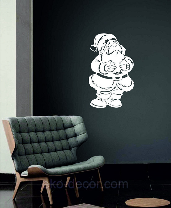 Декоративное настенное Панно «Дед Мороз», Декор на стену 90*55 см Киев - изображение 5