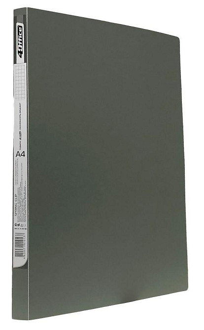Папка з притиском A4 "4Office" 4-221-08 сіра, шт Київ - фото 1