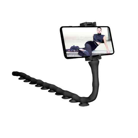 Гибкий держатель для телефона с присосками универсальный Cute Worm Lazy Holder. QB-816 Цвет: черный Киев