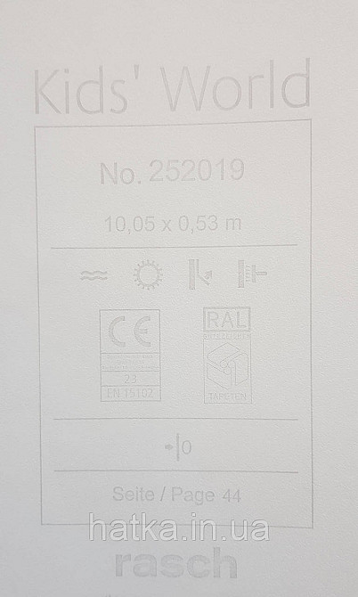 Шпалери флізелінові еко Rasch Kids World 0.53х10 дитячі круги плями рожеві на білому Київ - фото 4