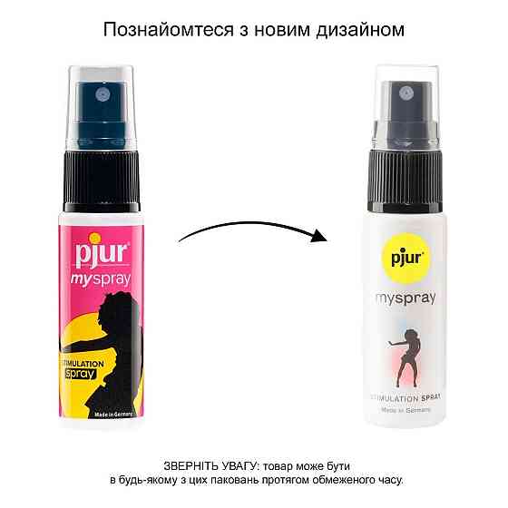 Возбуждающий спрей для женщин pjur My Spray 20 мл с экстрактом алоэ, эффект покалывания Sex Aura Киев