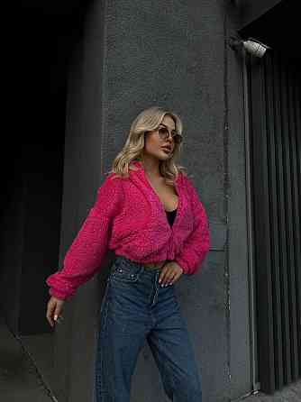 Жіноче плюшеве оверсайз худі з вушками на блискавці турецьке м'яке хутро Одеса