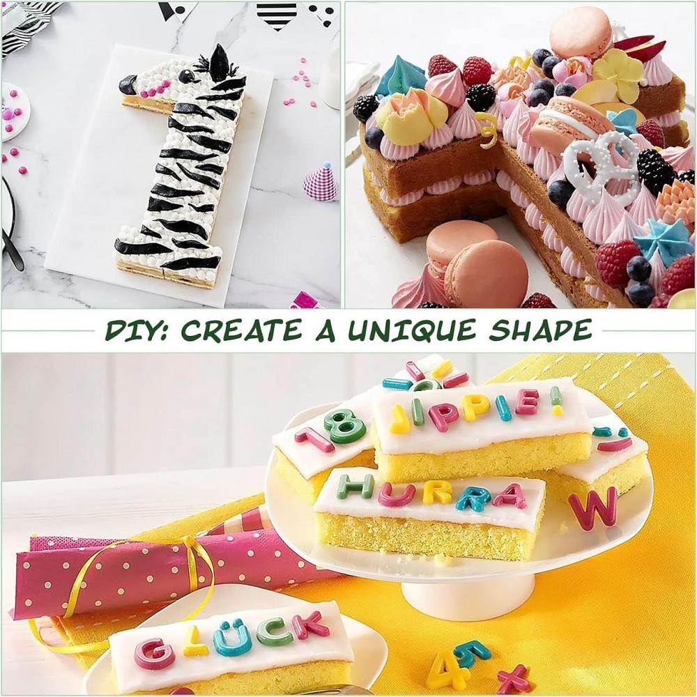 Форма для выпечки SHIKORI Letters and Numbers Чёрная углеродистая сталь 10 шт регулируемые буквы цифры Киев - изображение 4