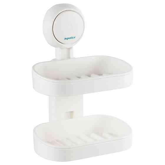 Мыльница на вакуумной присоске двойная s42 142×111×201мм AQUATICA (9784290) Киев