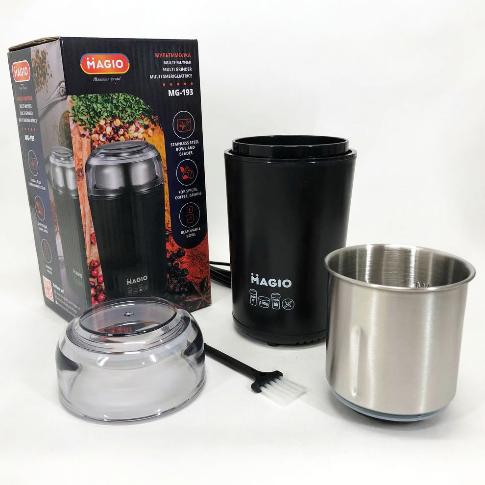 Апарат для измельчения кофе MAGIO, Универсальная бытовая кофемолка, Кофемолка для кофе и сахара SZ-65 Львов - изображение 2