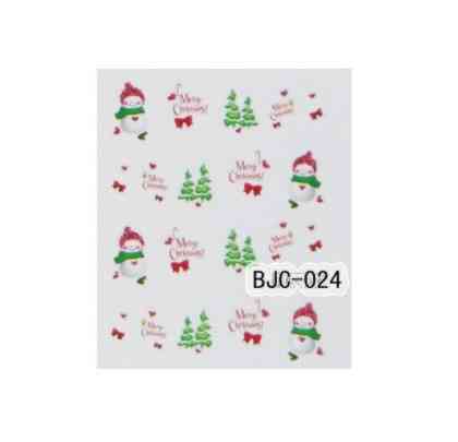 Новогодние слайдеры на ногти снеговики - размер стикера 6*5см, инструкция по применению есть в описании товара Киев