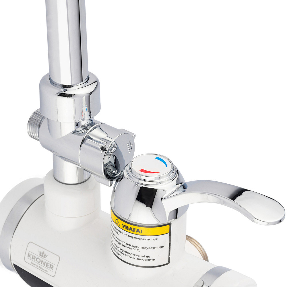 Проточний водонагрівач настінний Kroner KRM Volt - CW191WMDS з дисплеєм Київ - фото 3