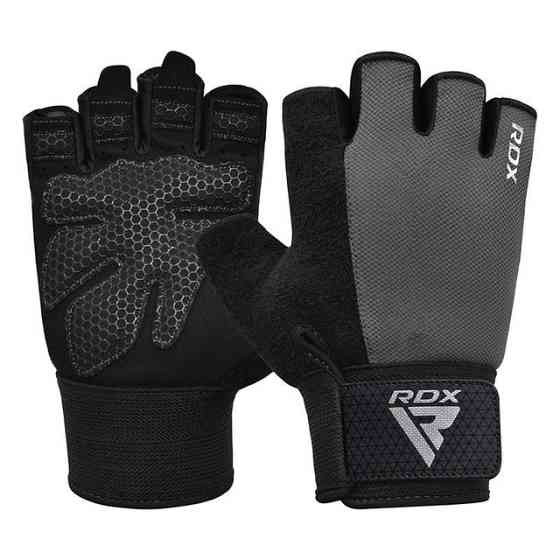 Рукавички для фітнесу RDX W1 Half Gray Plus S Каменское