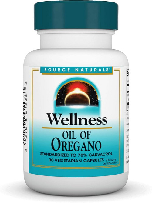 Масло орегано Source Naturals Wellness, Oil Of Oregano, 30 Vegetarian Capsules (45 mg per Capsule) Луцк - изображение 1