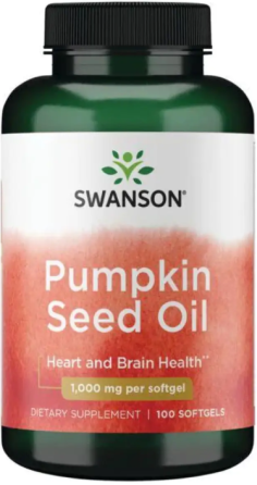 Тыквенное масло Swanson Pumpkin Seed Oil 1,000 mg 100 гел капс Киев
