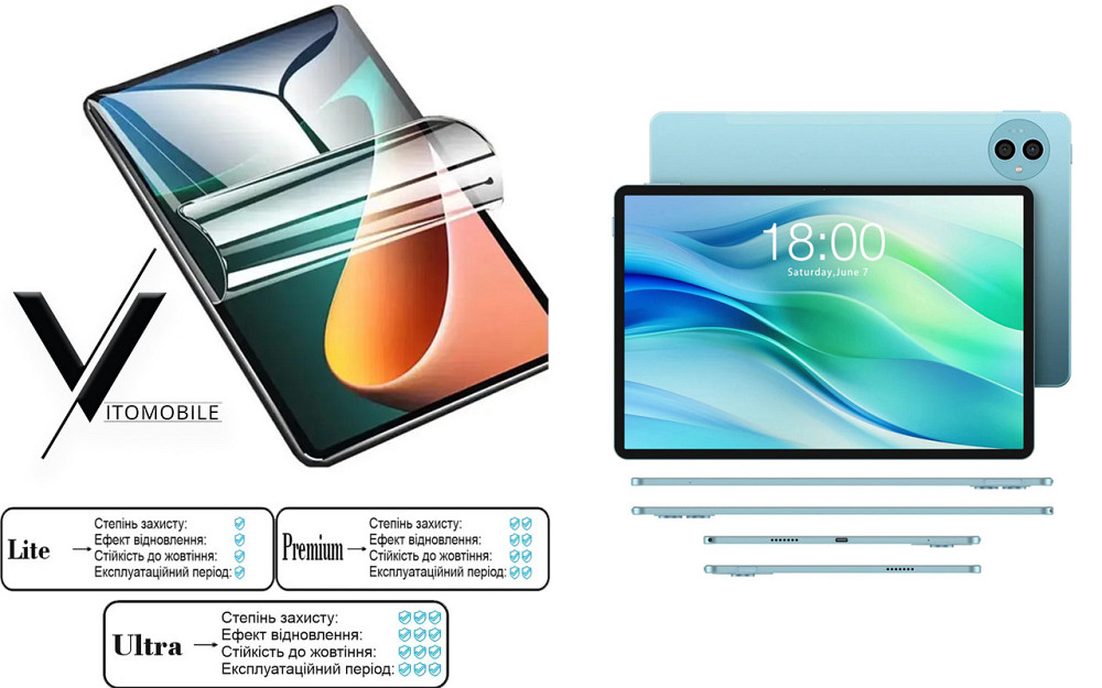 Полиуретановая пленка HyperClear Guard для Teclast P80H, P80T Киев - изображение 1