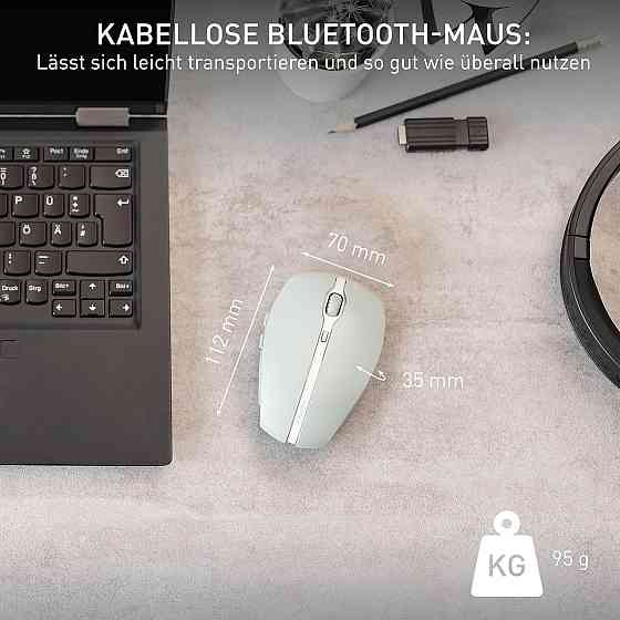 Миша CHERRY GENTIX BT Agave Green Bluetooth мульти-пристрої до 3, 1000/2000 DPI безшумні кнопки ергономічна Київ