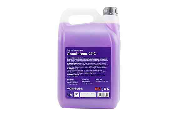 Рідина для очищення скла -22°С (в бачок омивача) "Лісові ягоди", фіолетова 4L Київ