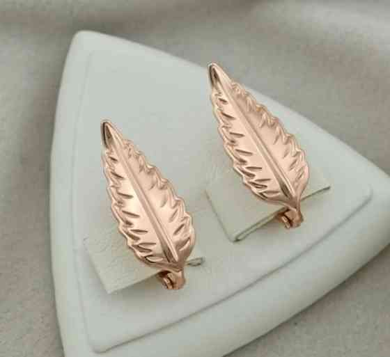 Серьги Xuping 27930, размер 25*10мм, позолота РО Киев