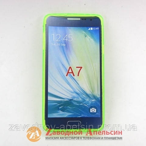 Samsung A7 A700 чохол сліліконовий Cover green Одеса - фото 3