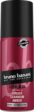Bruno banani Deospray Loyal Man Ginger Geranium Amber 150 ml Бруно Банані Дезодорант-спрей Імбир Герань Амбра Львів - фото 1