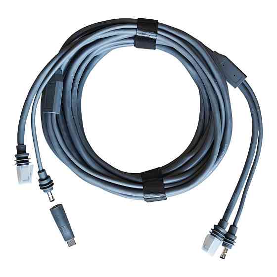 Кабель Hugener 2 в 1 Starlink Mini для заряджання DC/USB-C + Ethernet-кабель 5 м Київ